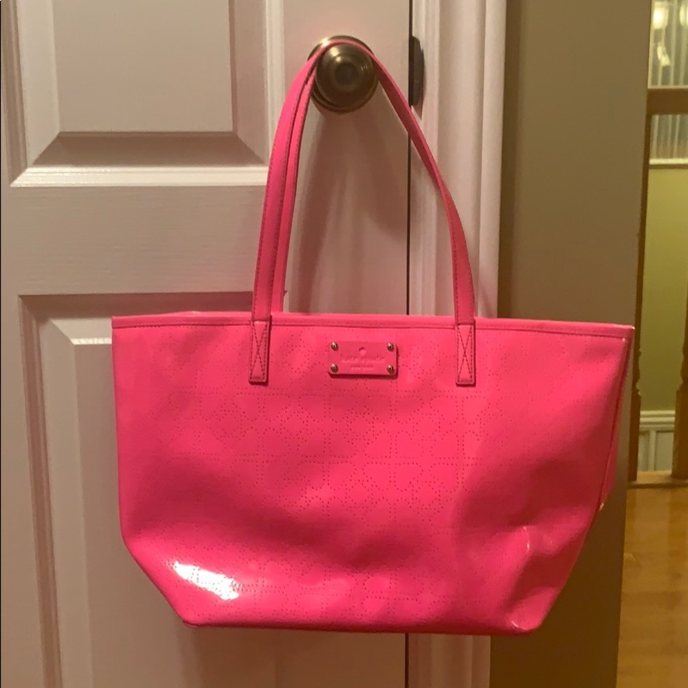 Kate Spade neon pink tote